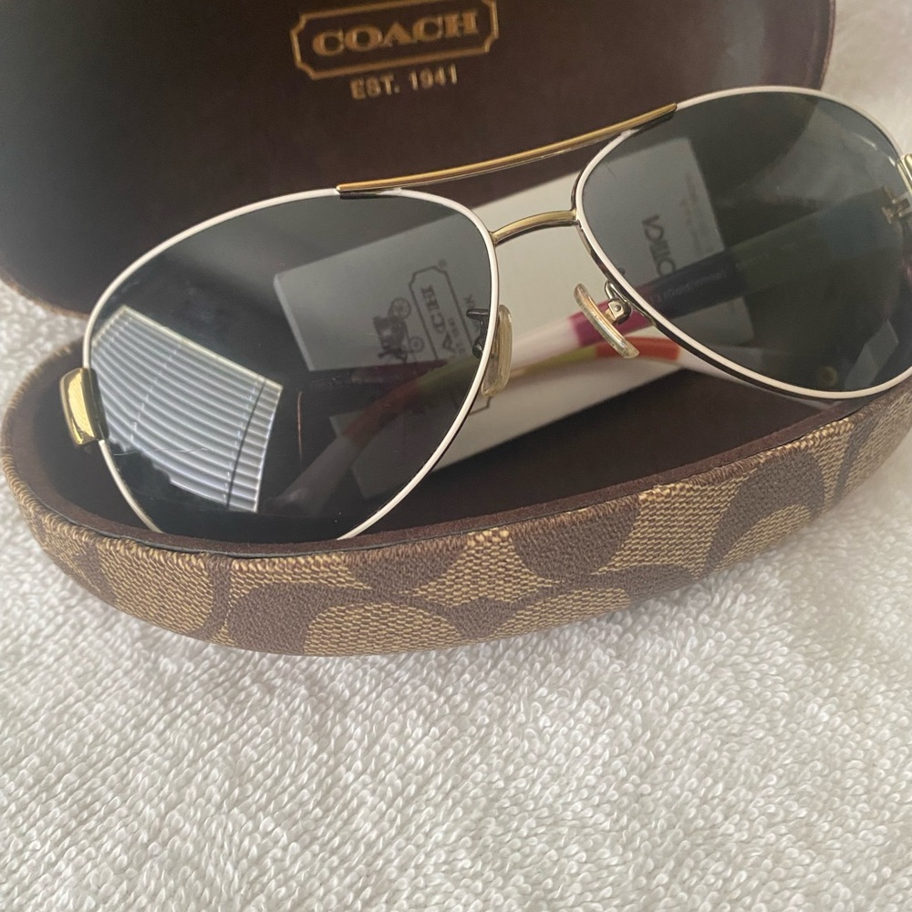 Coach aviator sunglasses